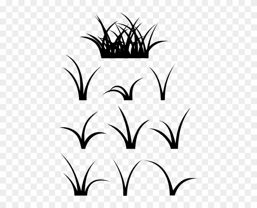 Grass Clip Art - Blades Of Grass Silhouette #5114