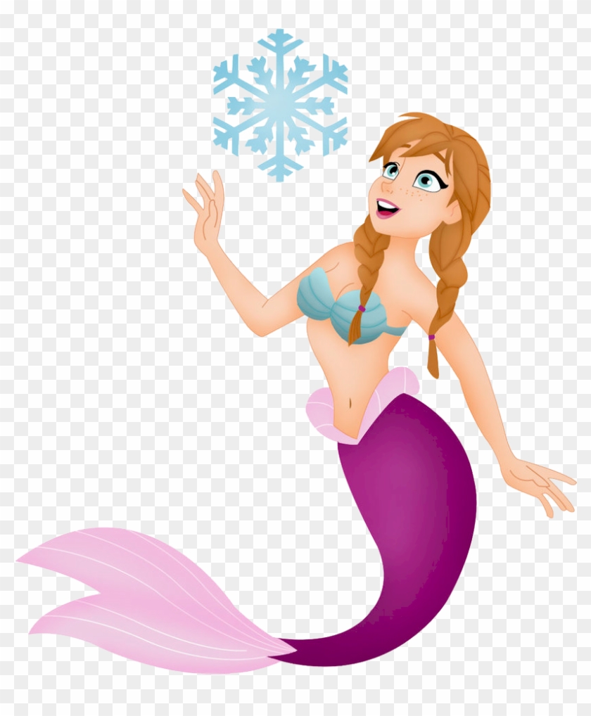 Clip Art Mermaid - Anna Mermaid Clipart #5136