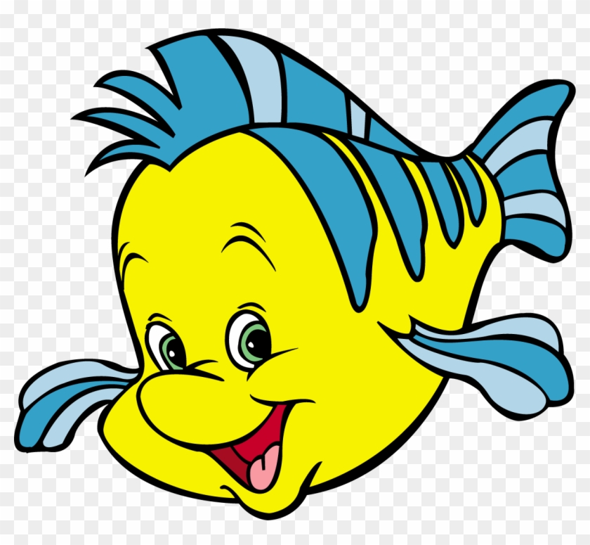 Flounder Clipart - Flounder From The Little Mermaid - Free Transparent ...