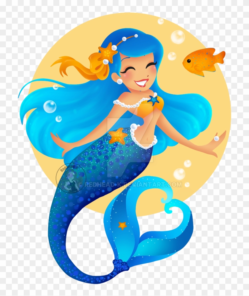 Blue Mermaid By Redhead-k - Blue Mermaid Transparent #5233