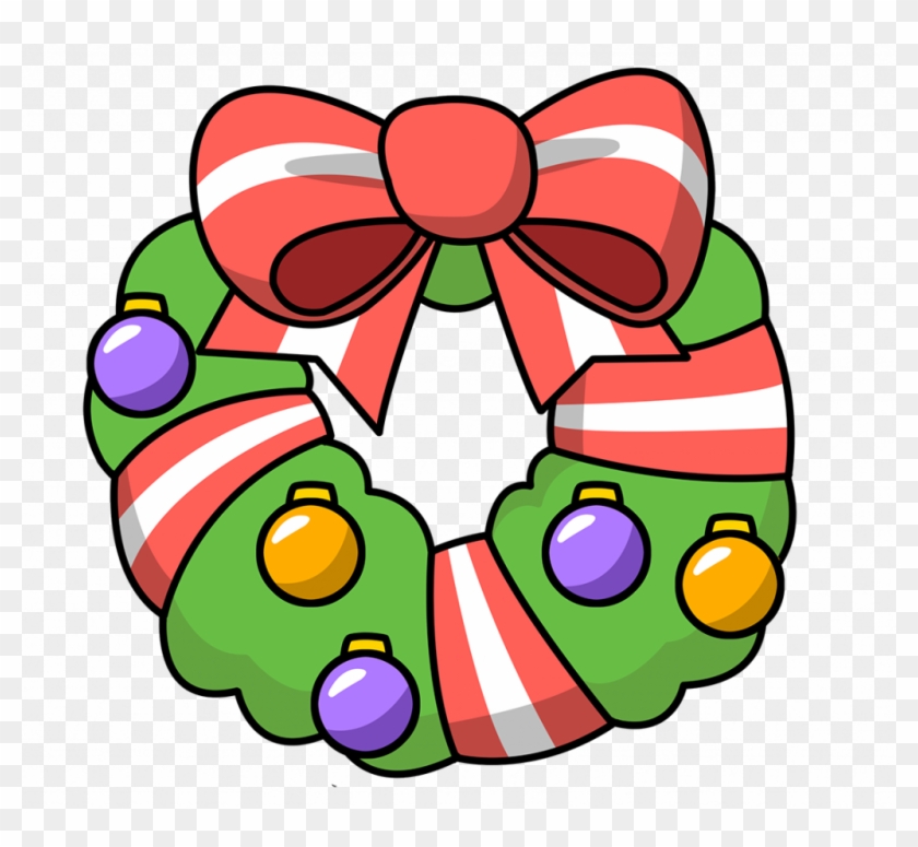 Christmas ~ Christmas Wreath Clip Art Clipart Garland - Cartoon Christmas Pictures Clip Art #5272