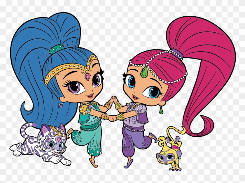 Shimmer And Shine Clip Art - Shimmer And Shine Cartoon #5295