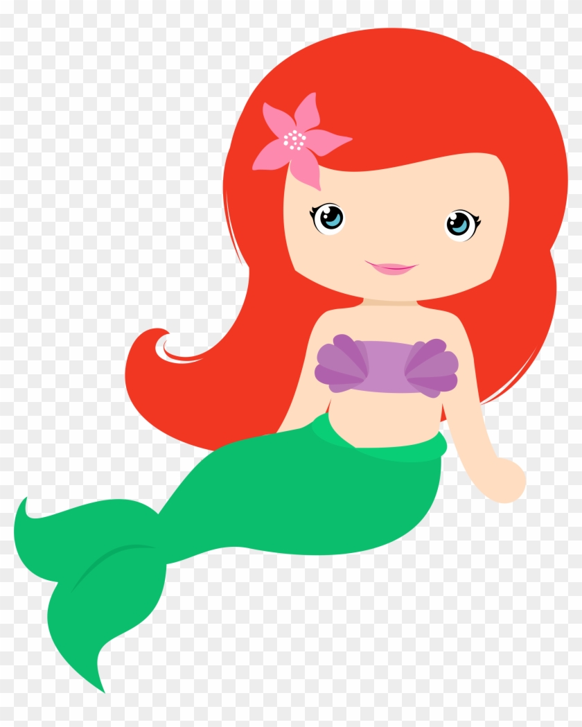 Related Baby Little Mermaid Clipart - Little Mermaid Baby Png #5345