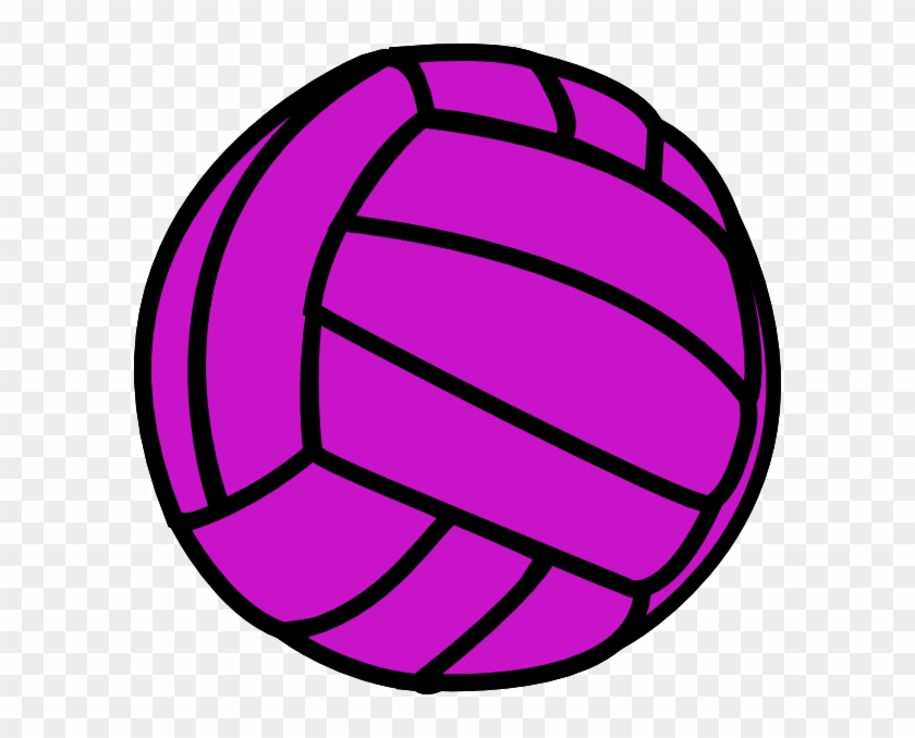 Clipart Info - Purple Volleyball #5364