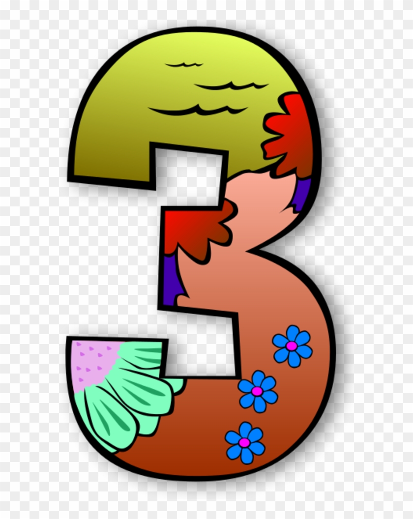 Creation Days Numbers - Numbers Clipart #5414