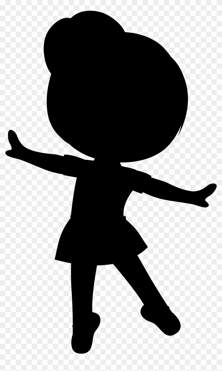 Clipart - Little Ballerina Silhouette #5445