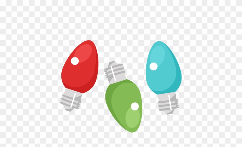 Light Bulb Clip Art For Christmas - Christmas Light Clip Art #5515