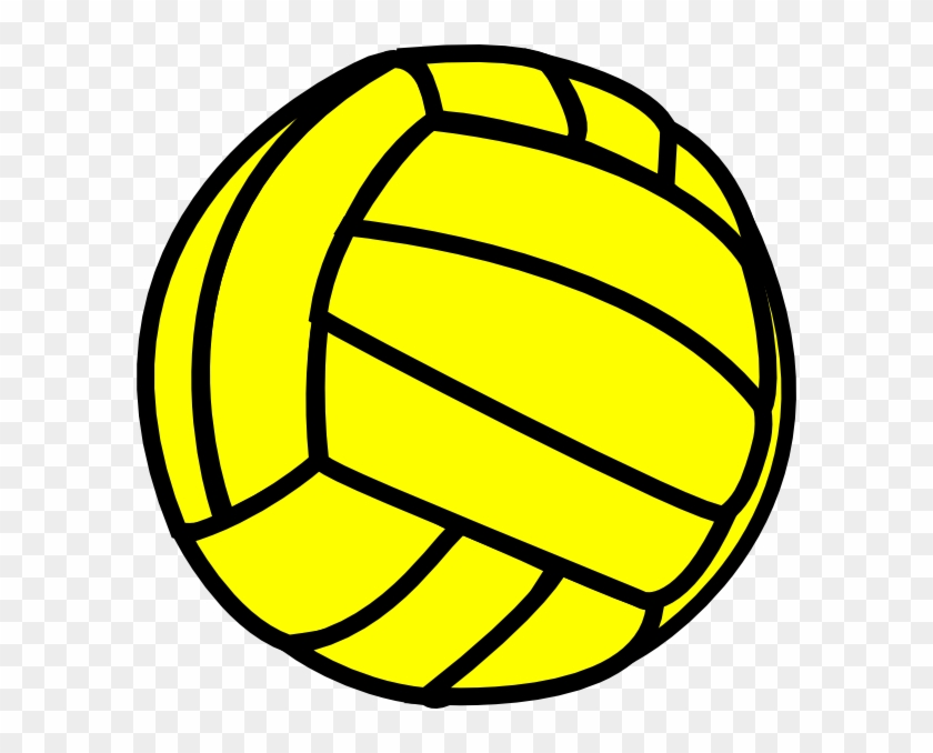 Volleyball Clip Art - Volleyball Black And Yellow #5537