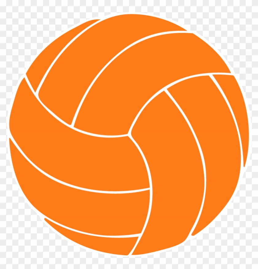 Orange Volleyball Clipart - Clipart Volleyball #5565