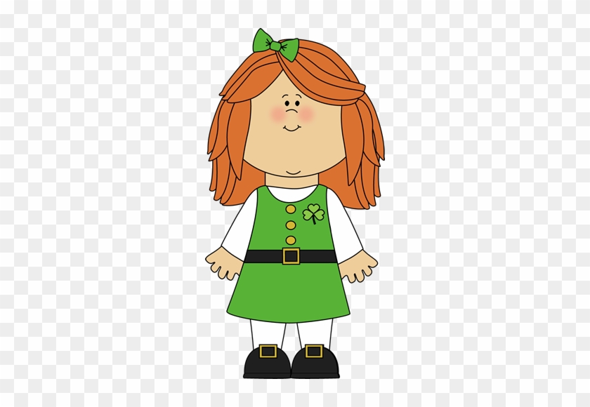 Patrick Clip Art - St Patrick's Day Girl Clipart #5605