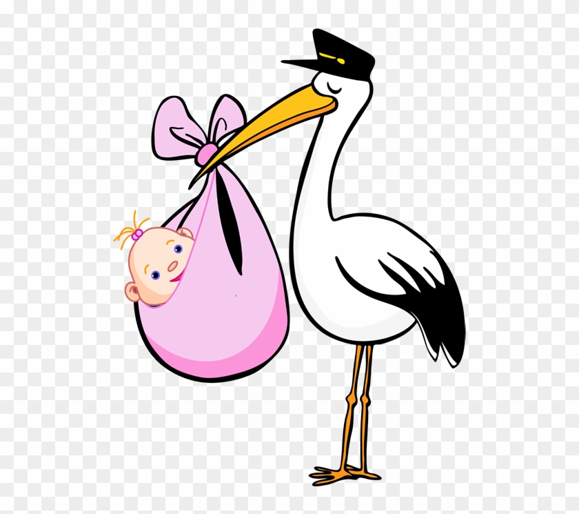 Stork & Baby Clipart - Stork Clipart Boy #5608