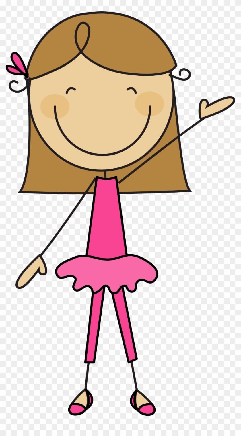 Stick Figure Of A Girl - Girl Stick Figure Cartoon - Free Transparent PNG  Clipart Images Download