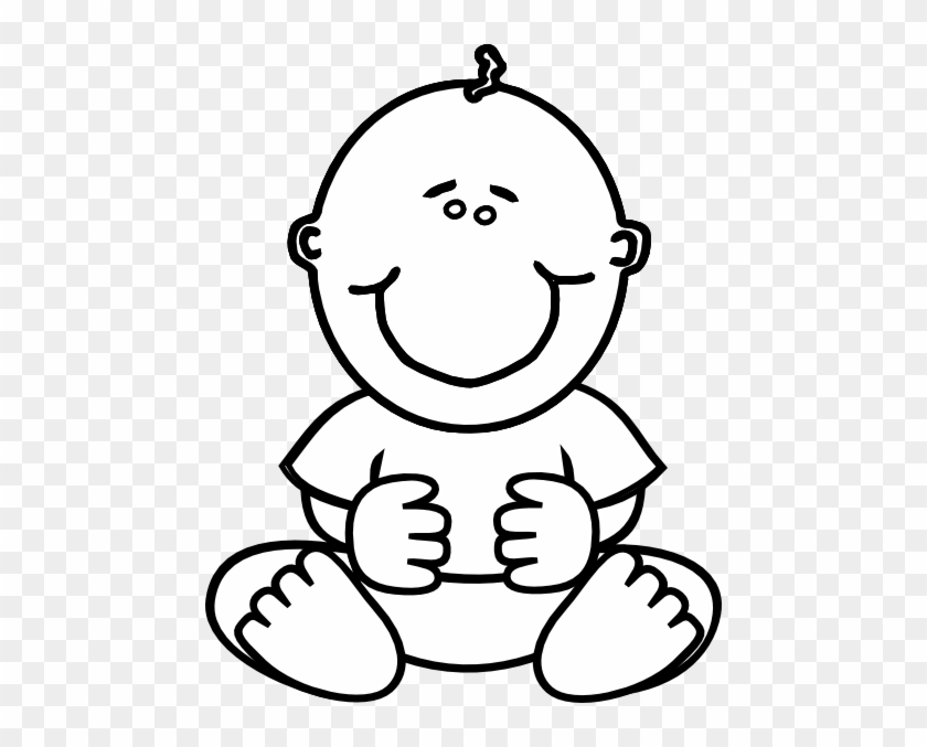 Baby Clipart Black And White Ba Boy Clip Art At Clker - Baby Boy Coloring Pages #5634