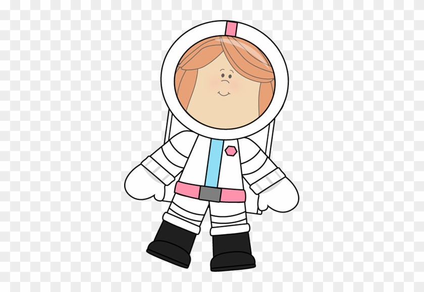 Little Girl Astronaut Clip Art - Kid Astronaut Clipart #5648