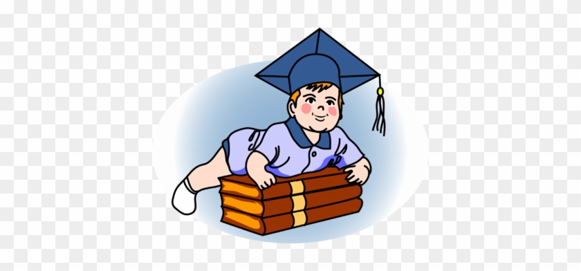 Graduate Baby - Baby Clip Art With A Graduation Cap #5652