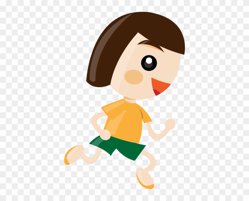 Little Girl Running Clipart Free Images - กีฬา การ์ตูน Png #5729