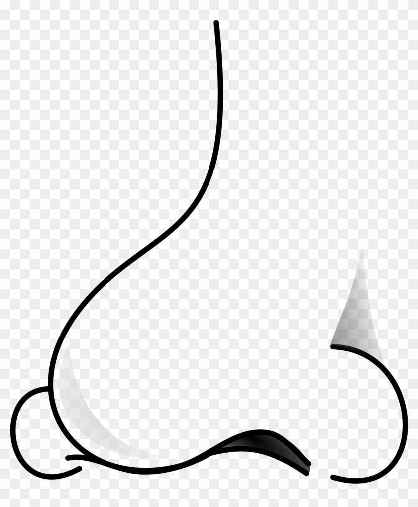 Nose Clip Art - Nose Black And White #5736