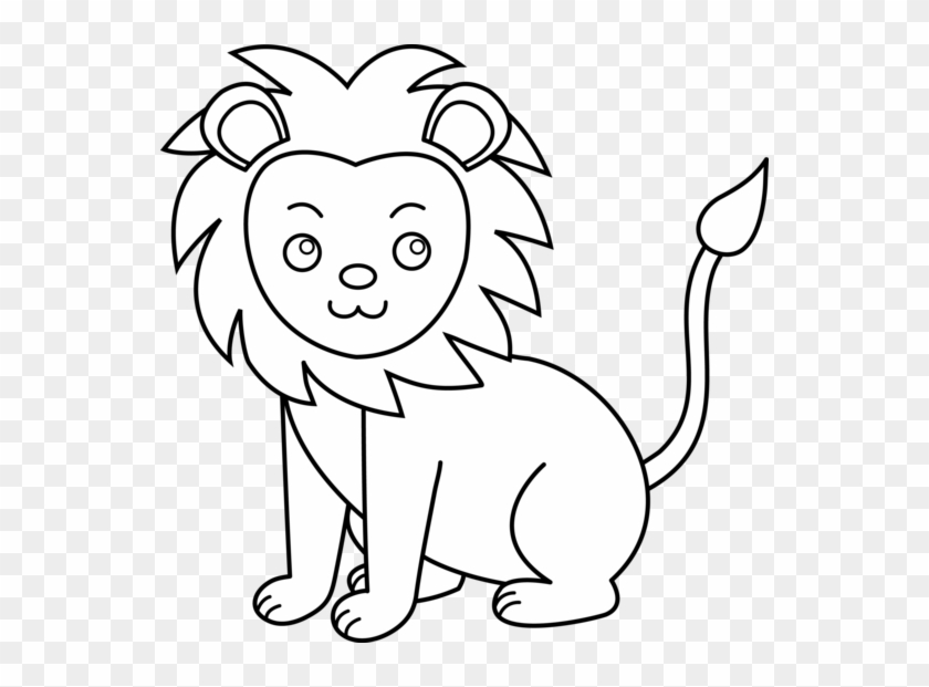 Lion Black And White Lion Clip Art Black And White - Black And White Lion Clip Art #5786