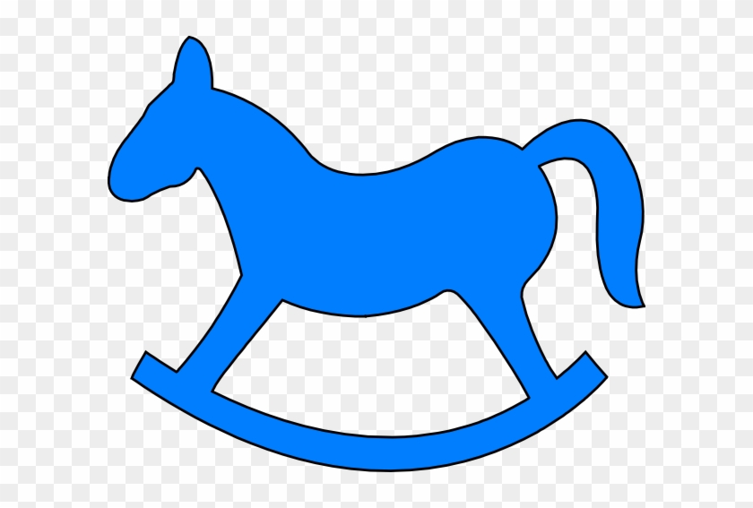 Blue Rocking Horse Clip Art - Rocking Horse Clip Art #5858