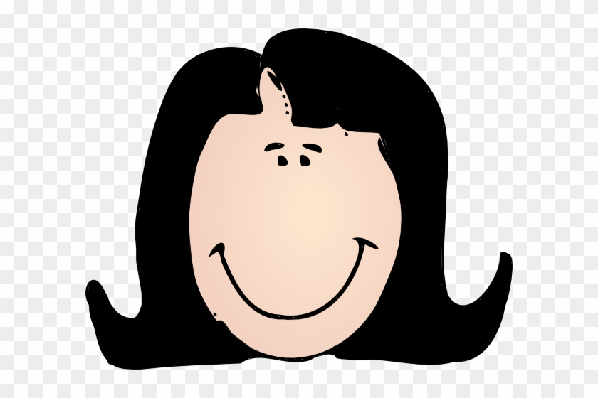 Woman With Black Hair Clip Art At Clker - Black Hair Girl Clipart #5862