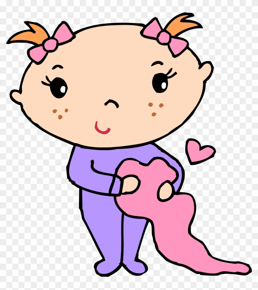 Baby Girl Baby Clip Art Free Clipart Clipartcow - Clip Art Of Baby #5895