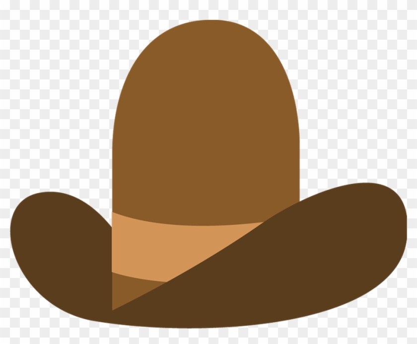 Hat Cowboy Felt Cowboy Hat Western Man Male - Cartoon Cowboy Hat Transparent Background #5894