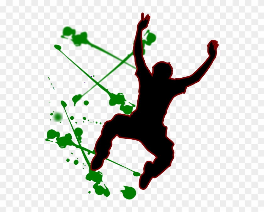 Teen Jumping Clipart #5914