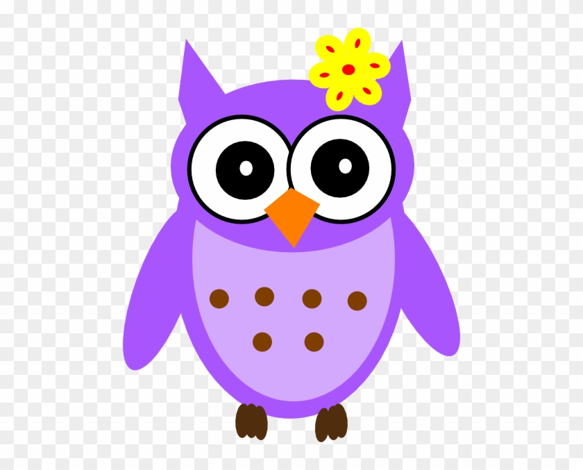 Purple Baby Girl Owl Clip Art - Owls Clipart Png #5916