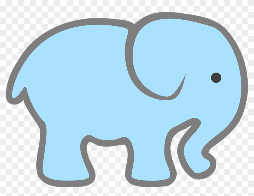 Free Baby Elephant Clip Art - Pink Elephant Cut Out #5919