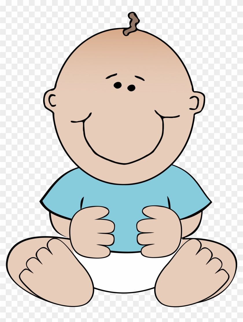 Sitting Baby Clipart - Baby Boy Clip Art #5965