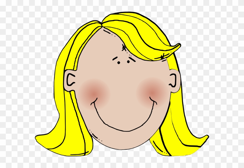Woman Smiley Girl Face Clip Art - Woman Smiley Girl Face Clip Art #5986