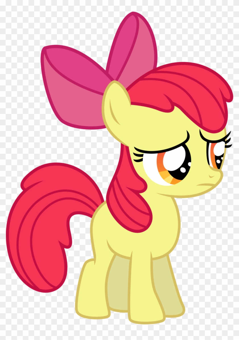 Clipart - Mlp Applebloom Sad Vector #6014