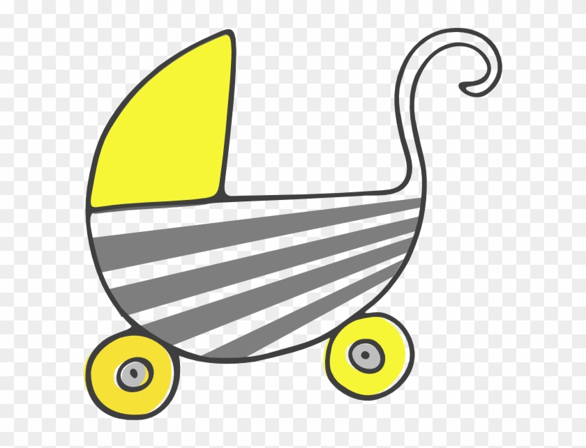 Stroller Clip Art - Baby Shower Clip Art #6045