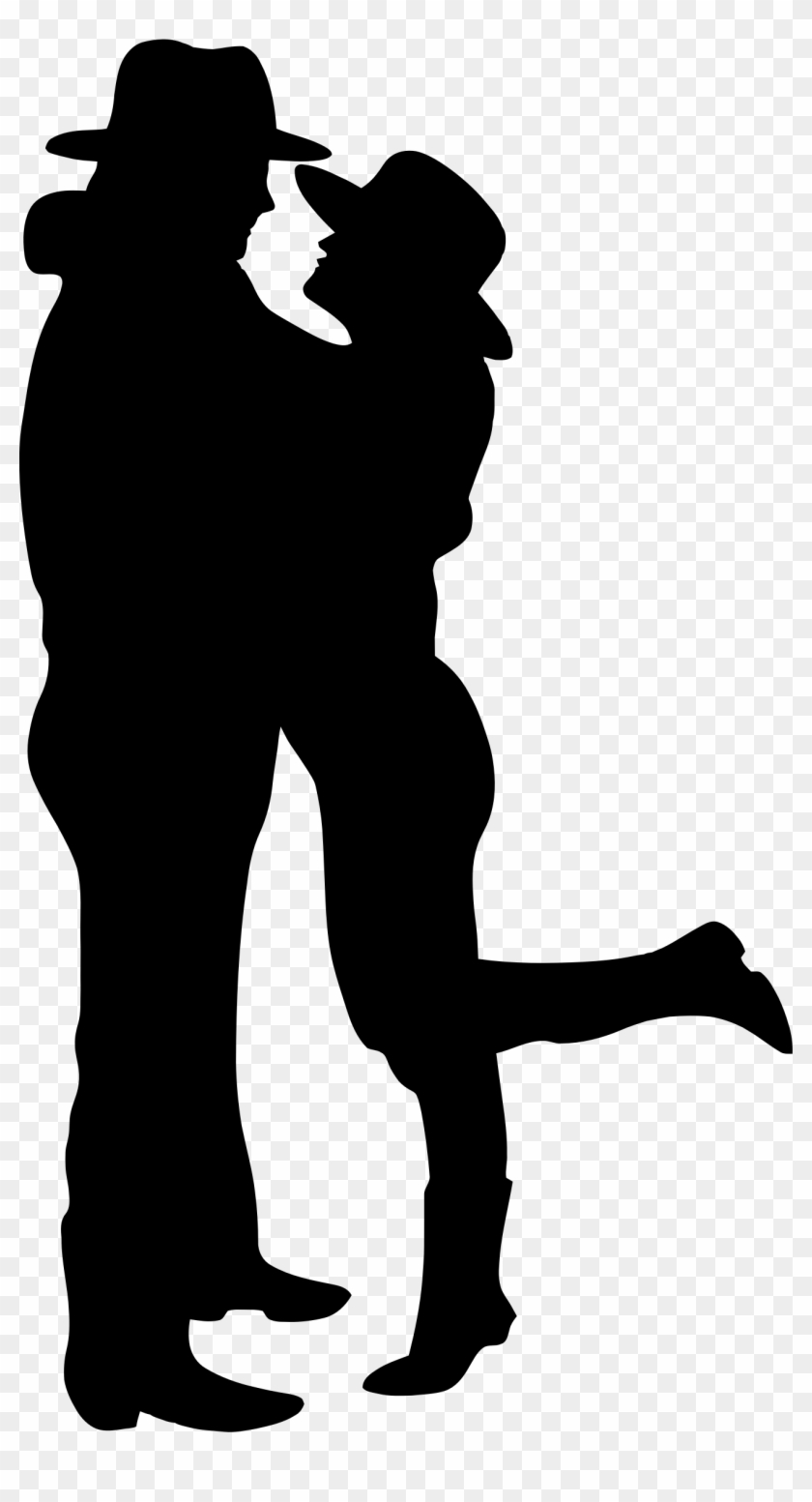 Cowboy Clipart Silhouette - Cowboy And Cowgirl Silhouette #6047