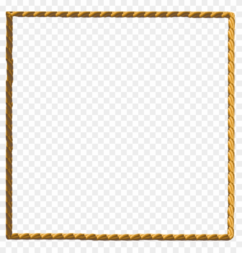 Pin Rope Border Clip Art Use To Create A T Shirt Decal - Gold Rope Border Png #6079