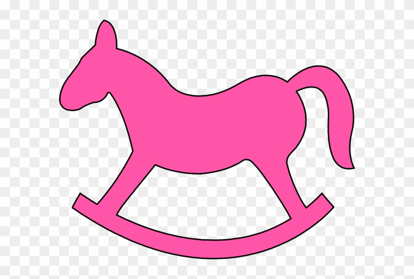Pink Rocking Horse Clip Art - Baby Pink Rocking Horse #6114