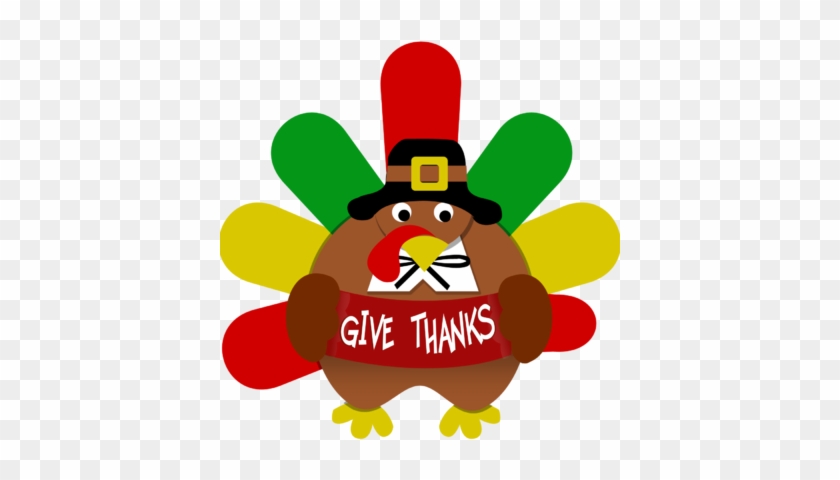 Give Thanks Turkey Clip Art - Thanksgiving Turkey Clipart #6133