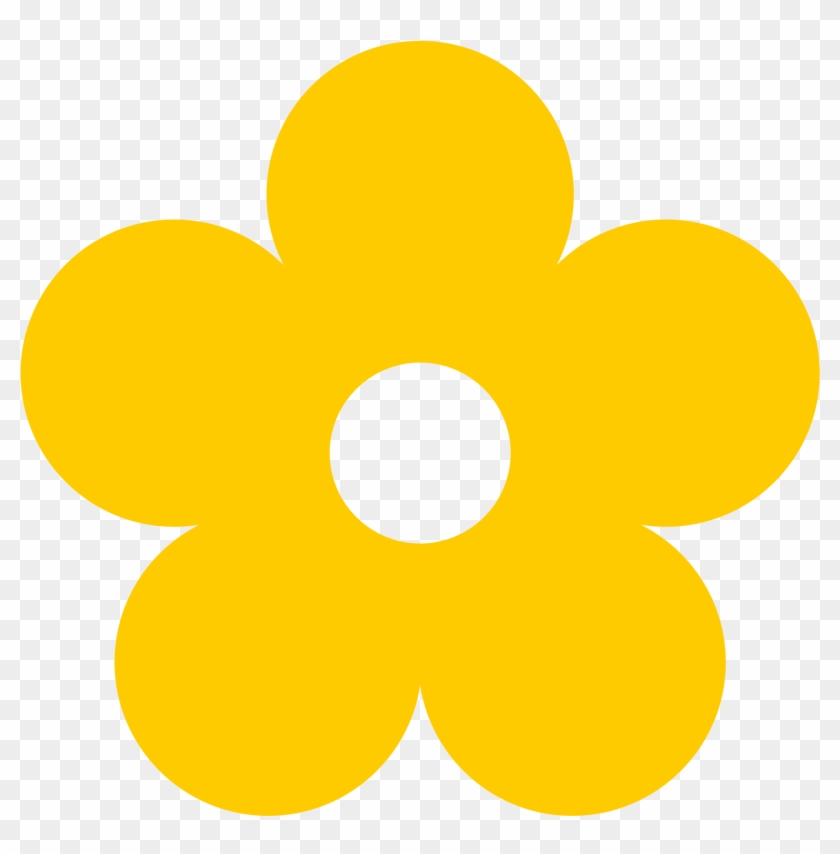 Color Yellow Clipart - Yellow Flower Clipart #6137