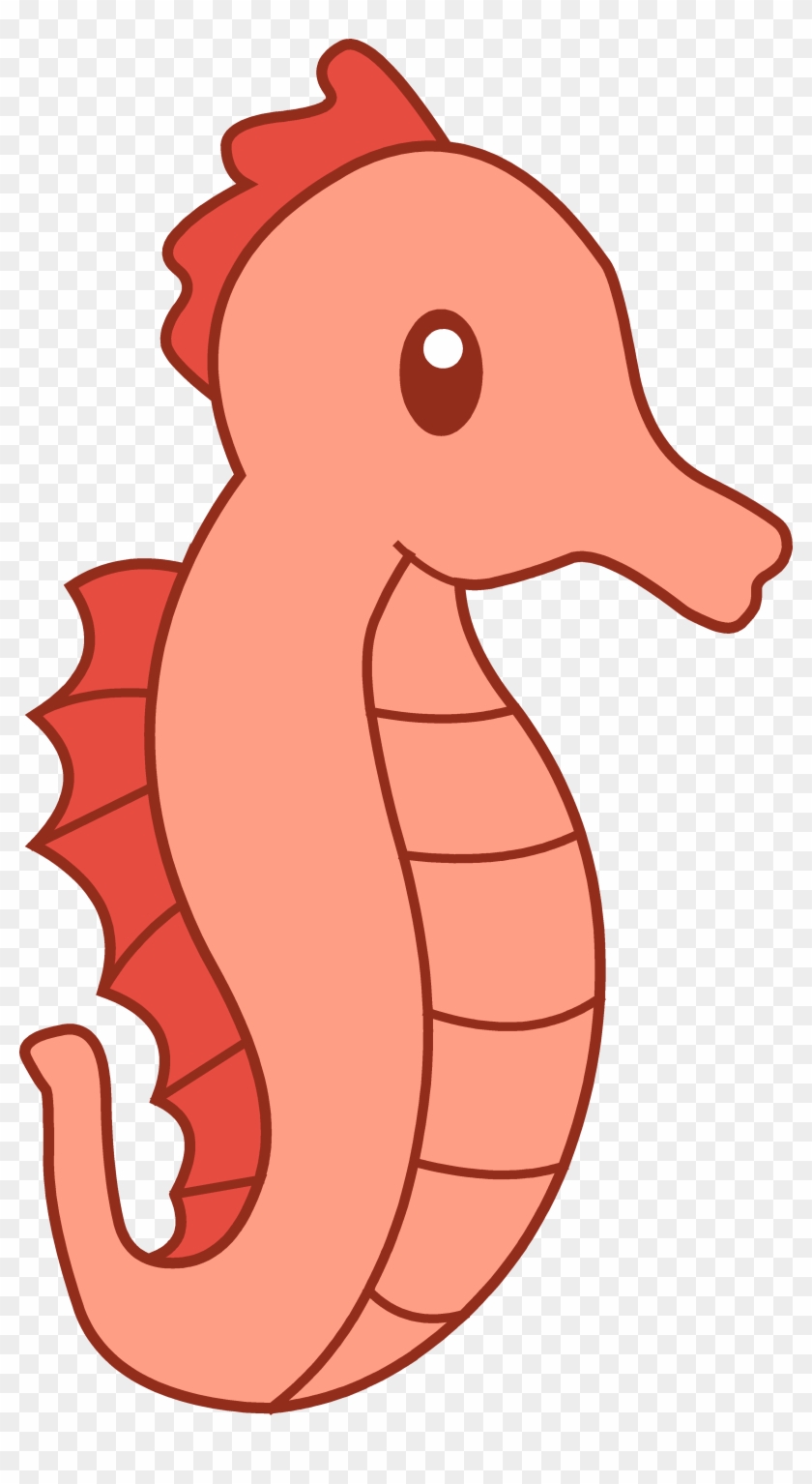 Clipart Of Seahorses Cute Red Seahorse Free Clip Art - Seahorse Clipart #6186