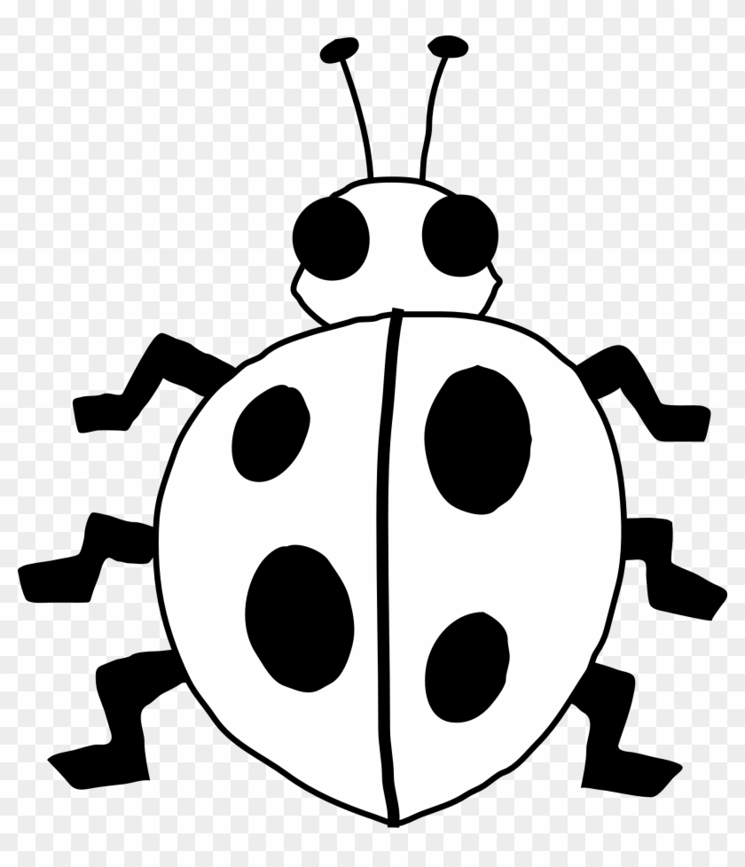 Rhino - Clipart - Black - And - White - Ladybug Black And White Clipart #6253