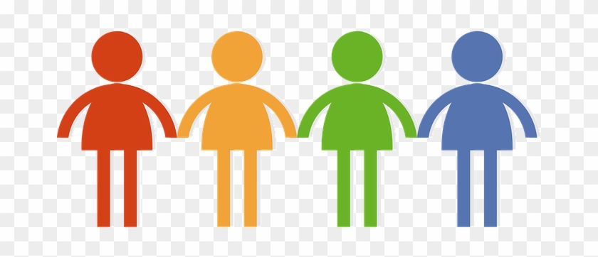 Community Crowd Group Man Men Women Woman - Clipart People Holding Hands #6324