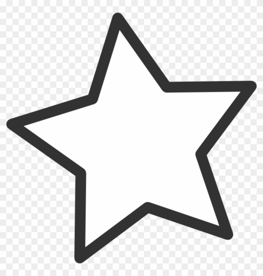 Star Clipart Black And White White Star Clip Art At - Star Clipart #6336