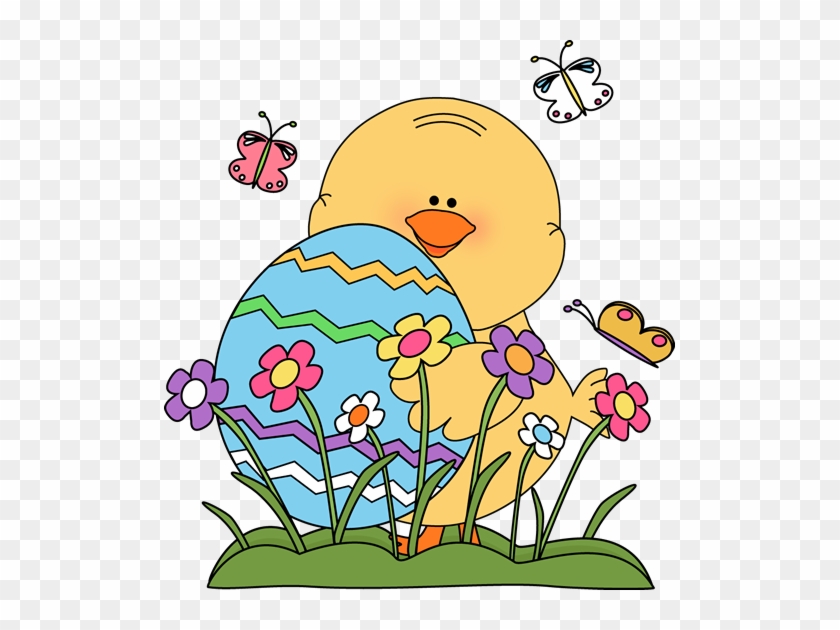 Spring Easter Chick Clip Art - Easter Spring Clip Art #6435