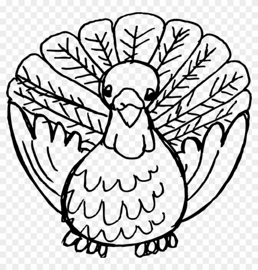 Thanksgiving Clipart Black And White Black And White - Thanksgiving Black And White #6495