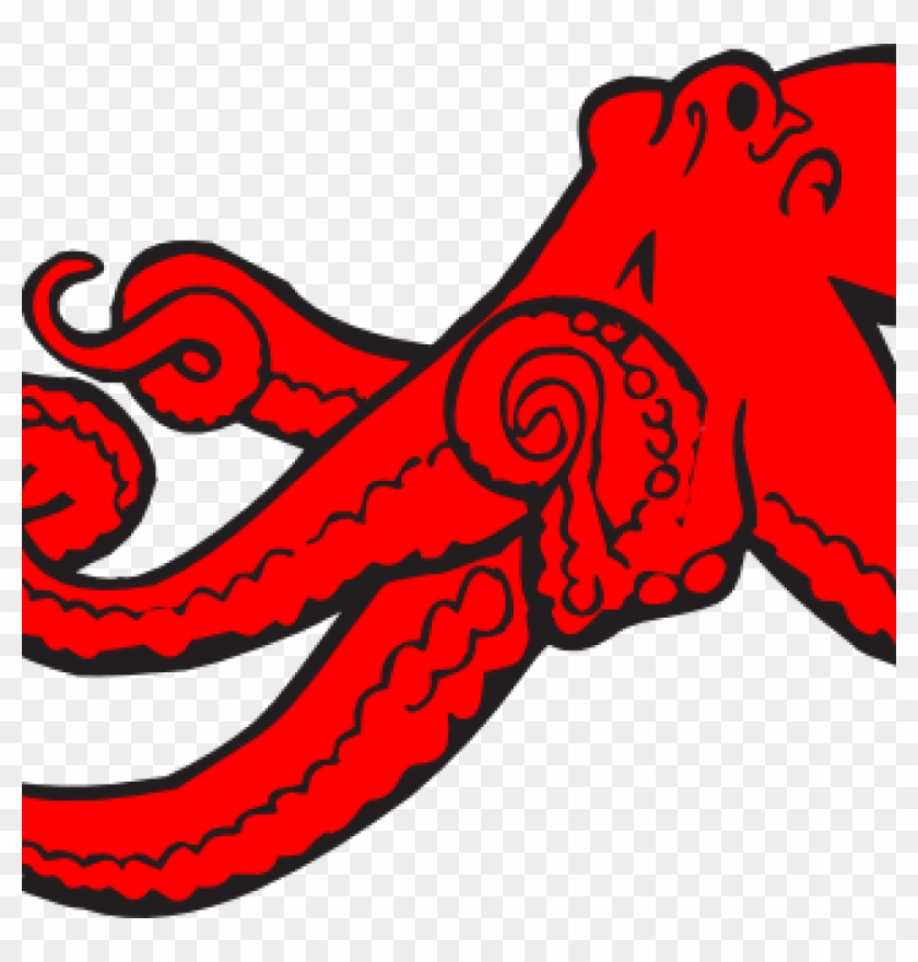 Octopus Clipart Red Octopus Clip Art At Clker Vector - Octopus Clip Art #6535