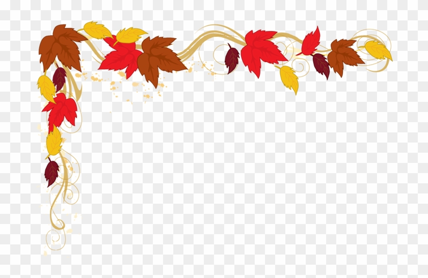 Falling Clipart Corner Border Pencil And In Color Falling - Fall Leaves Border Png #6569