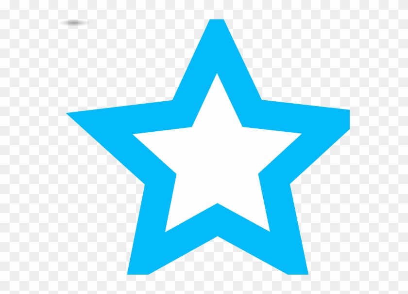 Blue Star Outline Clip Art At Vector Clip Art - Blue Star Outline Png #6585