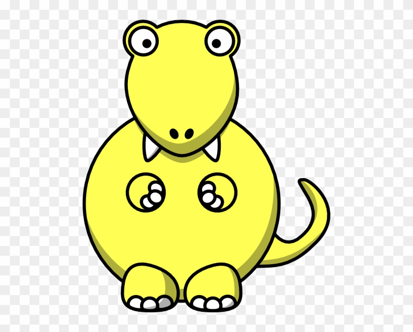 Yellow Dinosaur Clip Art At Clker - Yellow Dinosaur Clipart #6678