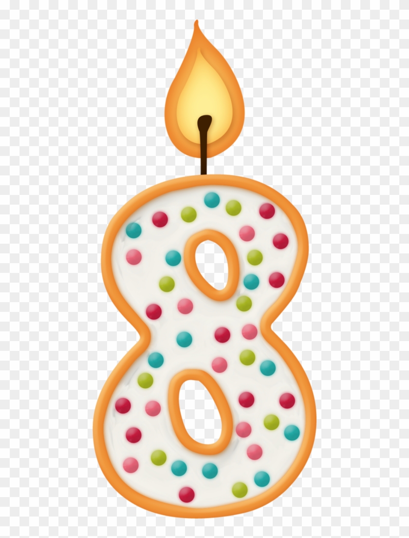 B *✿*birthday Wish - Birthday Candle 8 Png #6757