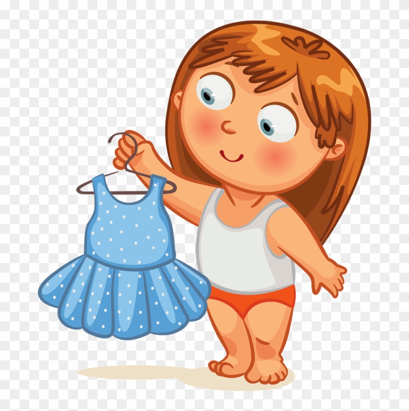 Get Dressed Clipart Clip Art Kid Getting Dressed Clock - Get Dressed Clipart #6764